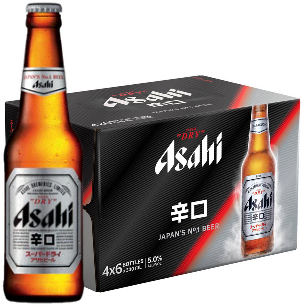 Asahi Beer Bottle (330ml x 24)