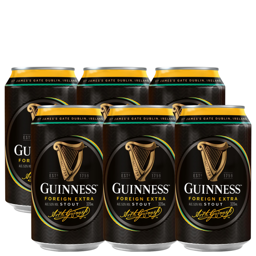 Guinness Beer - 6x Can 330ml