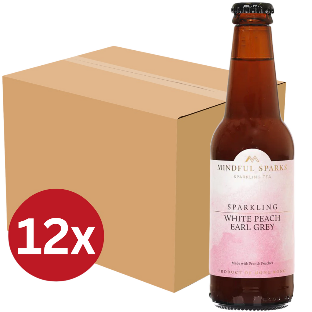Mindful Sparks Sparkling White Peach Earl Grey 12x245ml