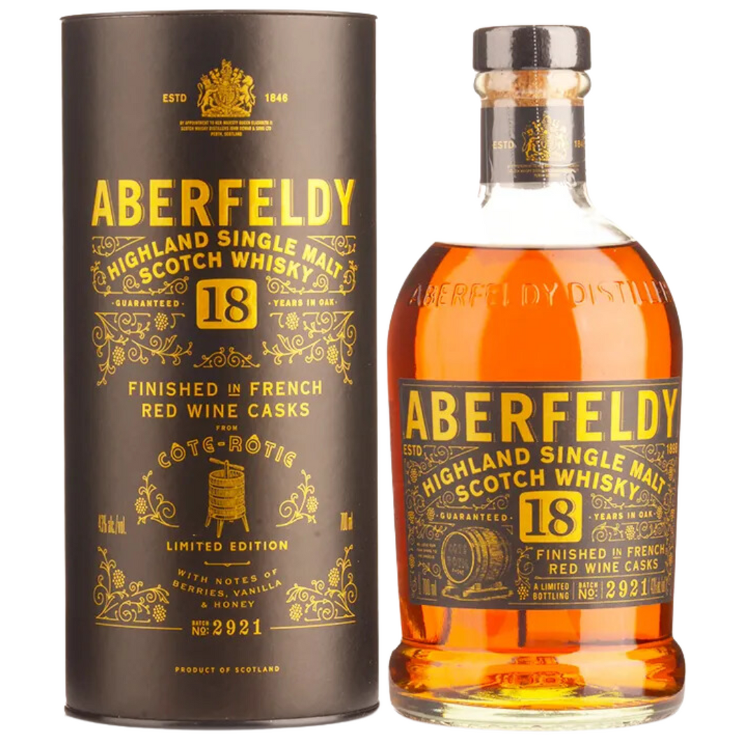 Aberfeldy 18 Y.O. Single Malt Whiskey 700ml