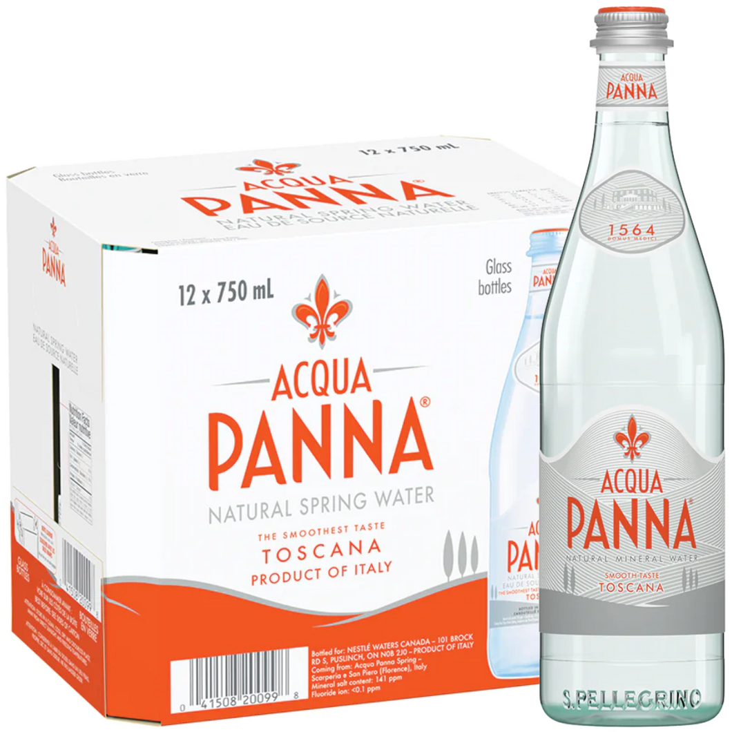 Acqua Panna Natural Mineral Water - 750ml x 12