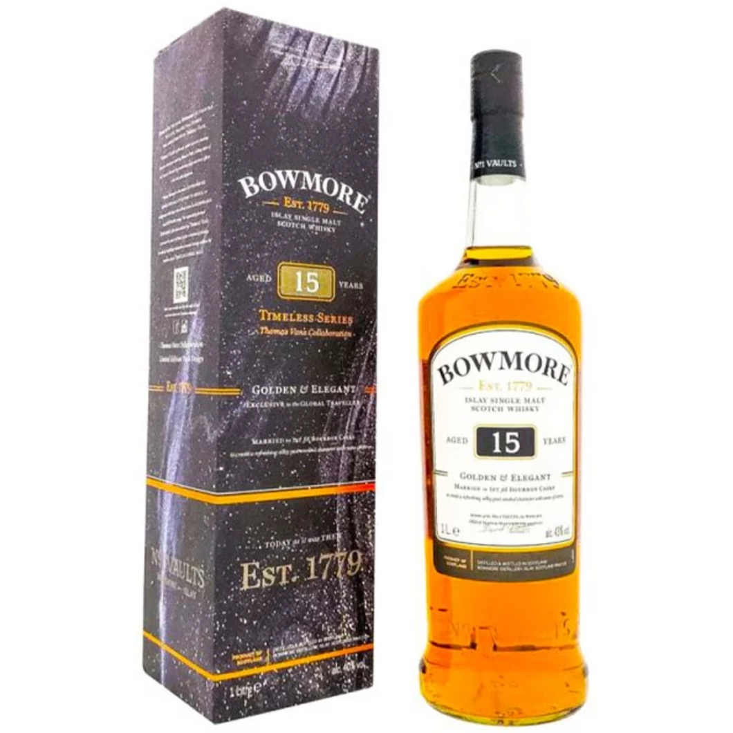 Bowmore 15 Years Old Golden & Elegant Timeless Series Edition 1000ml