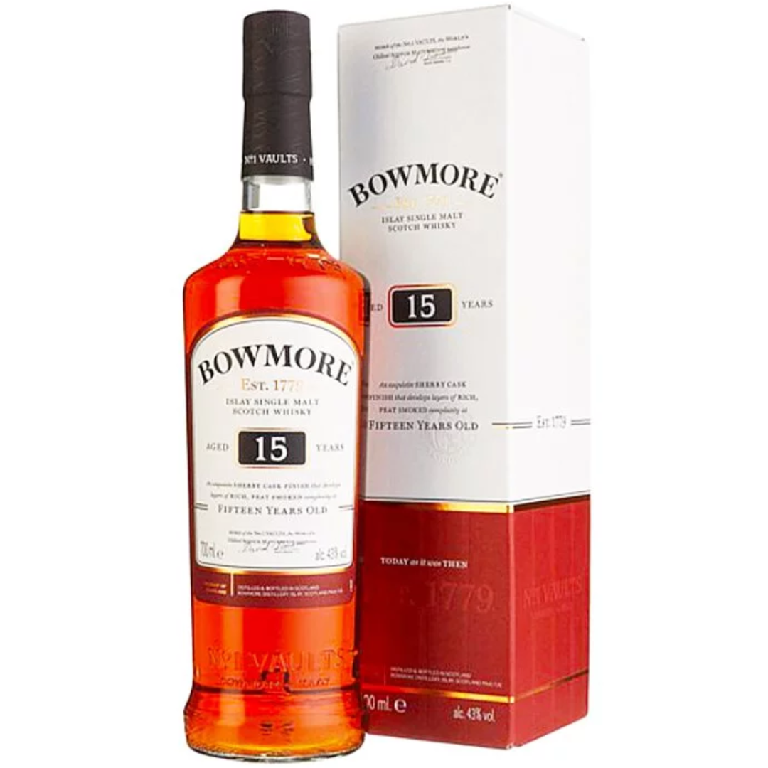 Bowmore 15 Years Old with Box 700ml – Wine Not HKG