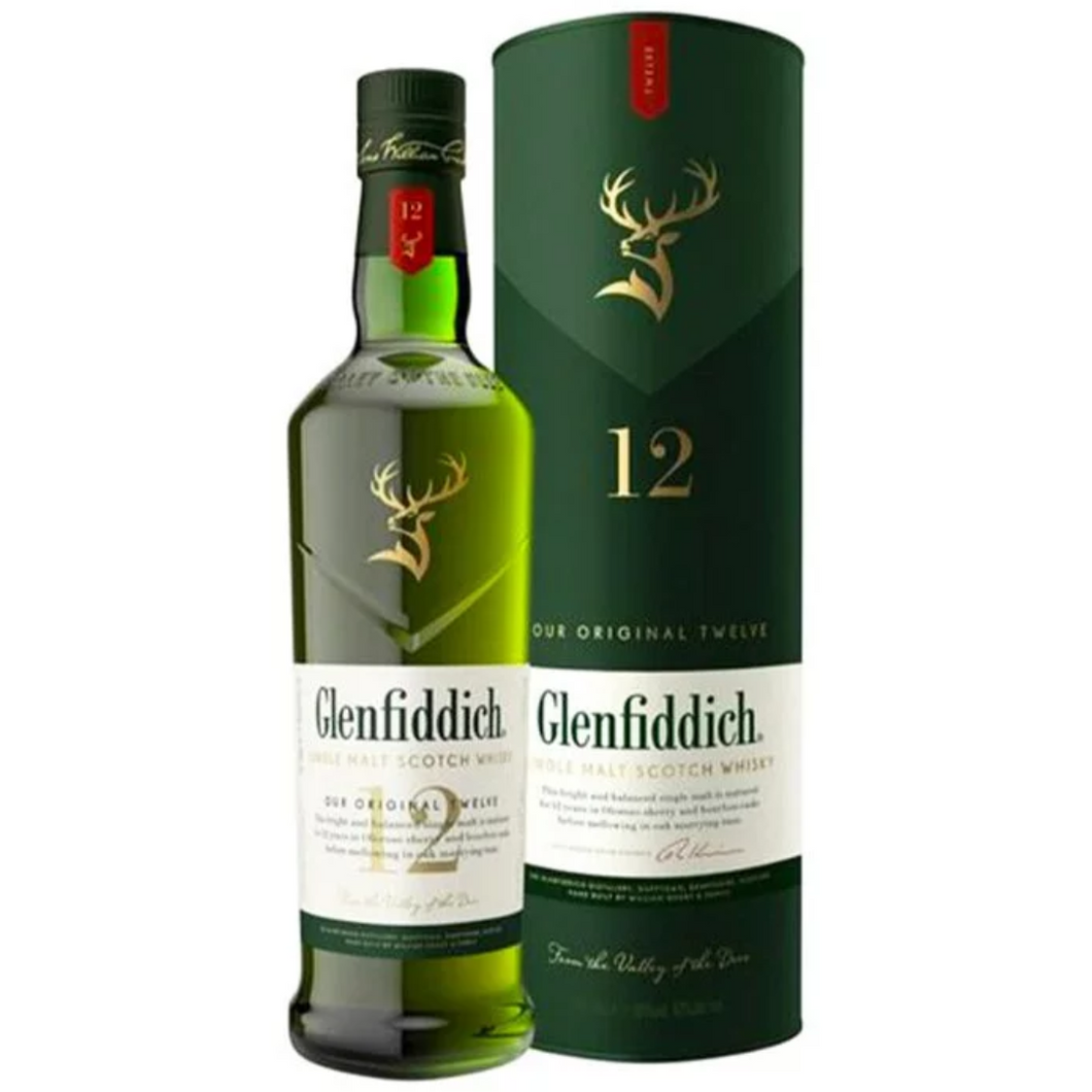 Glenfiddich 12 Years Old Single Malt Whisky 1000ml