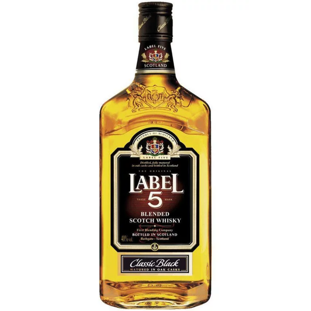 Label 5 Classic Black Blended Scotch Whiskey 1000ml