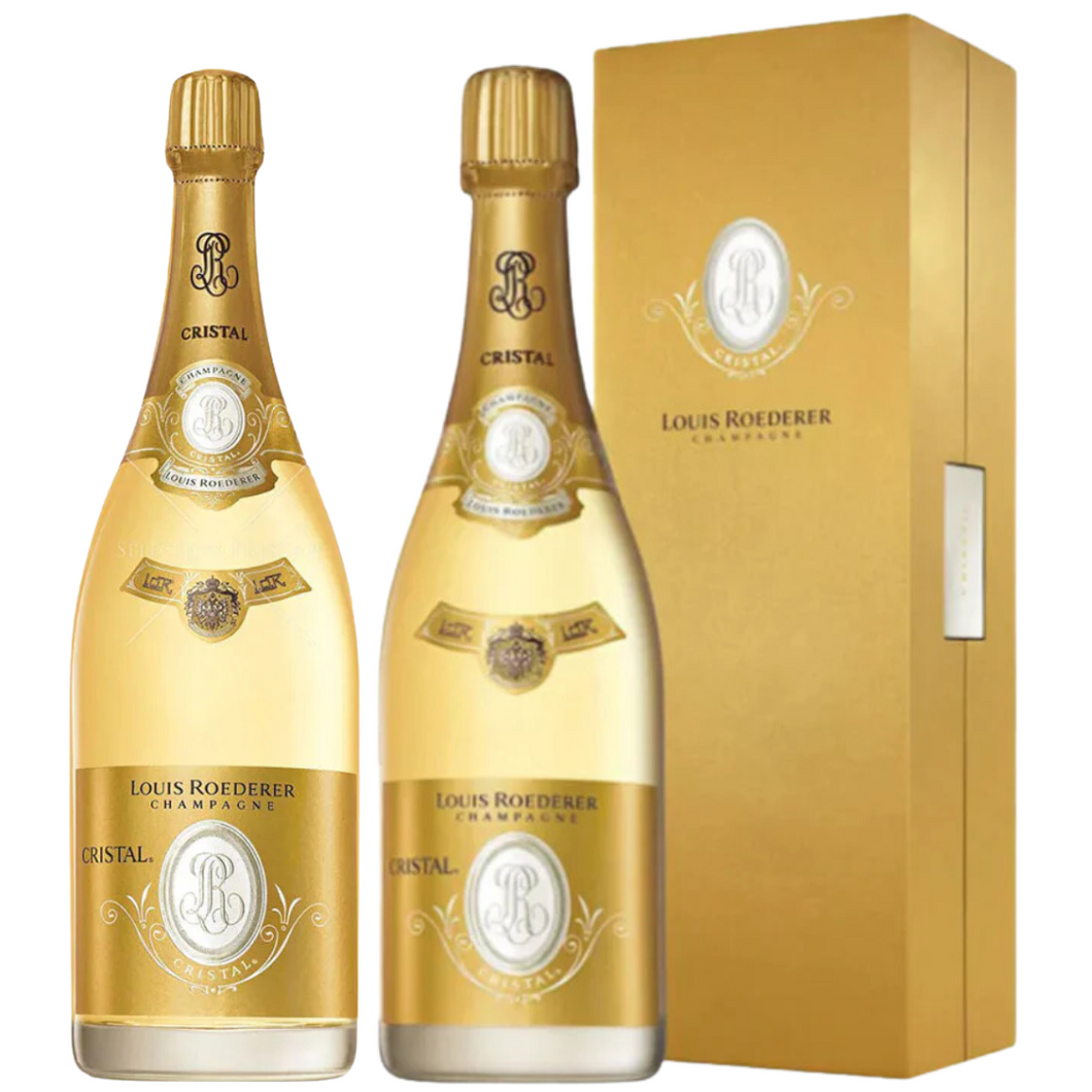 Louis Roederer Cristal Brut Champagne x 2 (1with box 1without box)