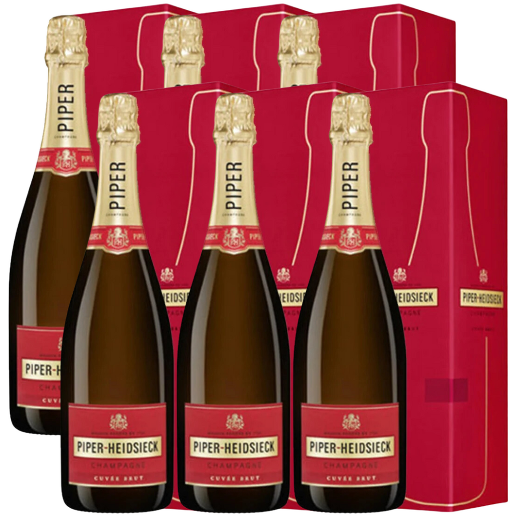 Piper-Heidsieck Cuvée Brut Champagne N.V. with GiftBox x 6
