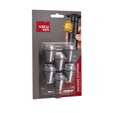 Load image into Gallery viewer, Vacu Vin Vacuum Wine Stopper Grey Set of 6
