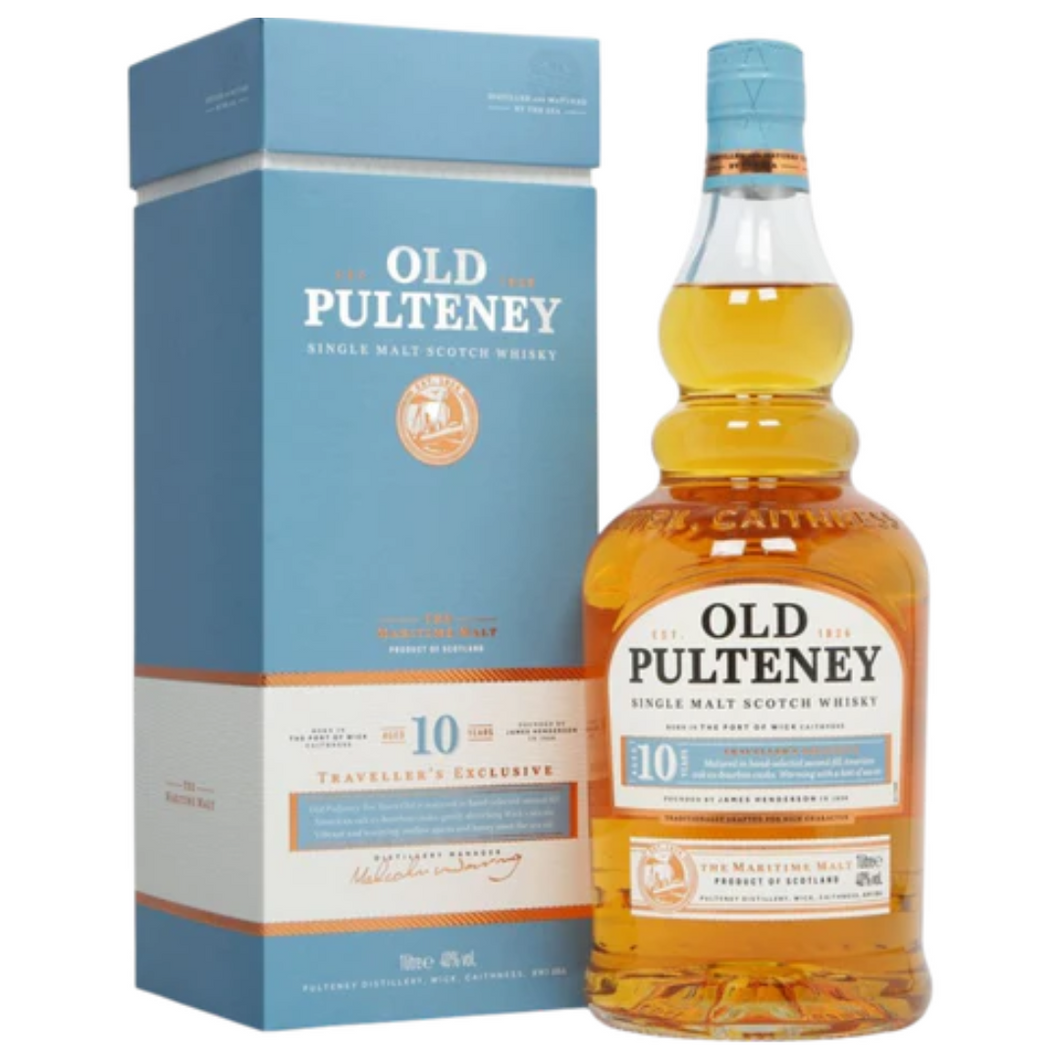 Old Pulteney 10 Year Old Single Malt Scotch Whisky 1000ml