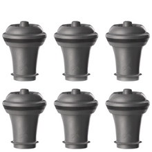 將圖片載入圖庫檢視器 Vacu Vin Vacuum Wine Stopper Grey Set of 6
