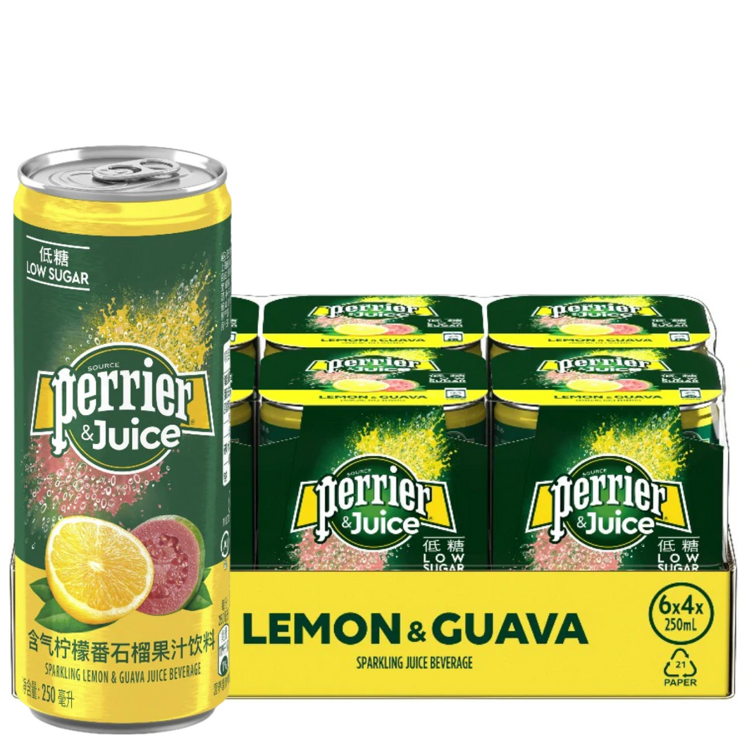 Perrier & Juice Lemon Guava 24x 250ml