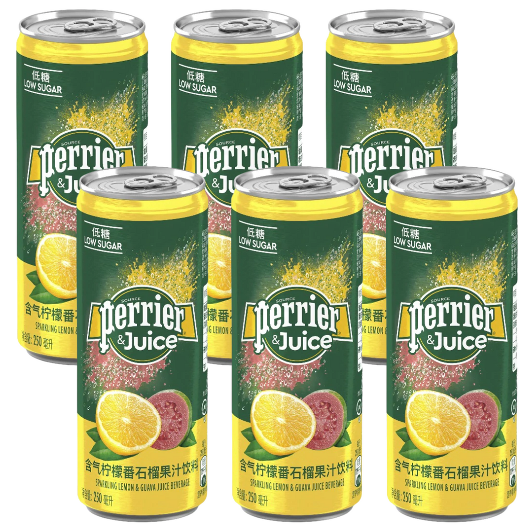 Perrier & Juice Lemon Guava 6x 250ml